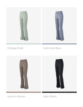 Load image into Gallery viewer, CONCHWEAR Bootcut Slit Leggings 4Colors
