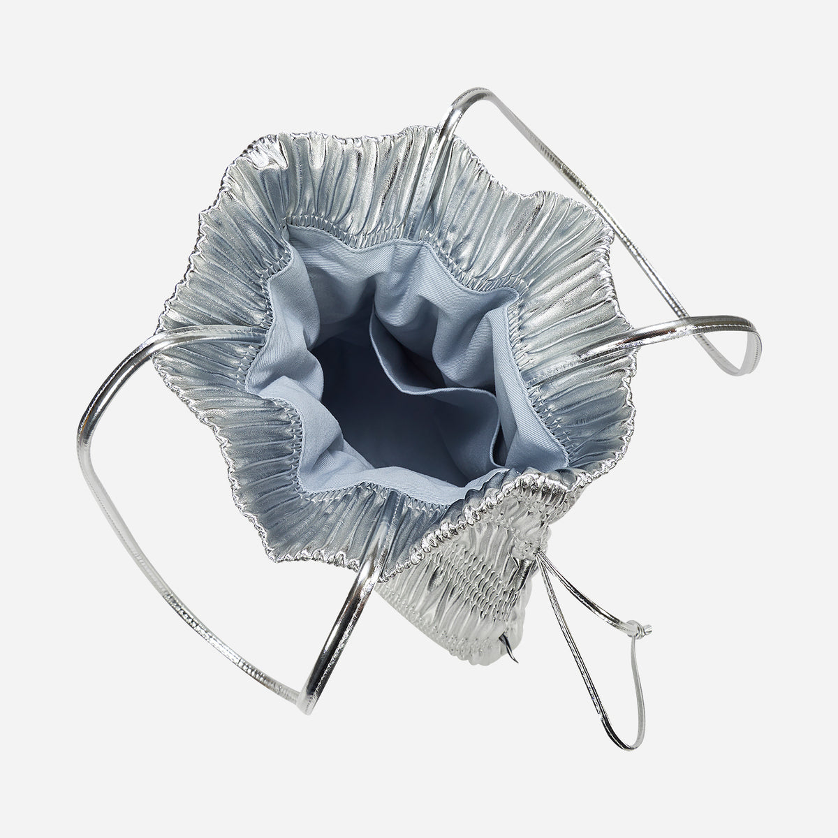 [KWANI] Crinkle Shoulder Bag ★大人気★ KWANI Crinkle Shoulder Bag Silvery Silver – NOTAG GLOBAL
