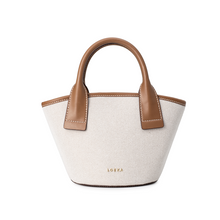 Load image into Gallery viewer, LOEKA Marqueta S Tote Bag Combi Brown