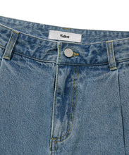 Load image into Gallery viewer, FALLETT Bermuda Denim Shorts Blue