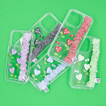 Load image into Gallery viewer, SECOND UNIQUE NAME Check Gobull Band Clear Phone Case Red