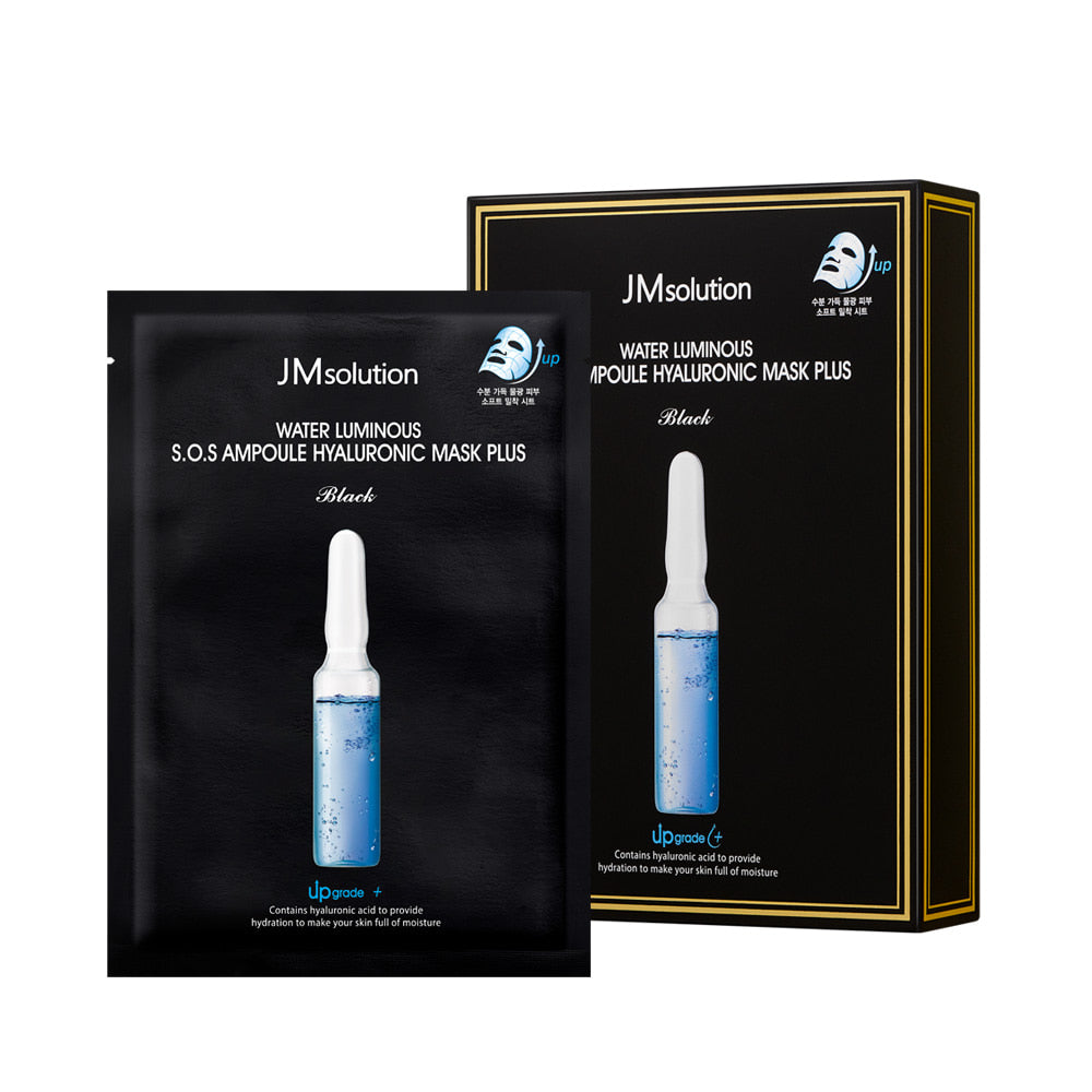 JM SOLUTION Water Luminous S.O.S Ampoule Hyaluronic Mask (1 Box of 10 sheets)