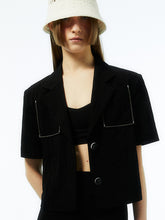 Load image into Gallery viewer, EMKM Pocket Stitch Jacket Black