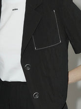 Load image into Gallery viewer, EMKM Pocket Stitch Jacket Black
