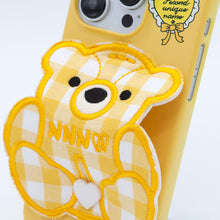 Load image into Gallery viewer, SECOND UNIQUE NAME CASE PATCH CHECK BEAR YELLOW