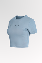 Load image into Gallery viewer, Maund Relax Fit Crop T-shirt Milk Blue