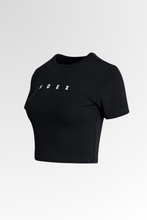Load image into Gallery viewer, Maund Relax Fit Crop T-shirt Black