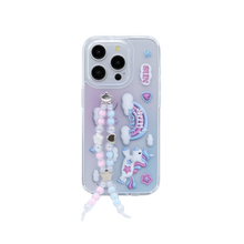 Load image into Gallery viewer, SECOND UNIQUE NAME Unicon Beads Phone Clear Case Blue