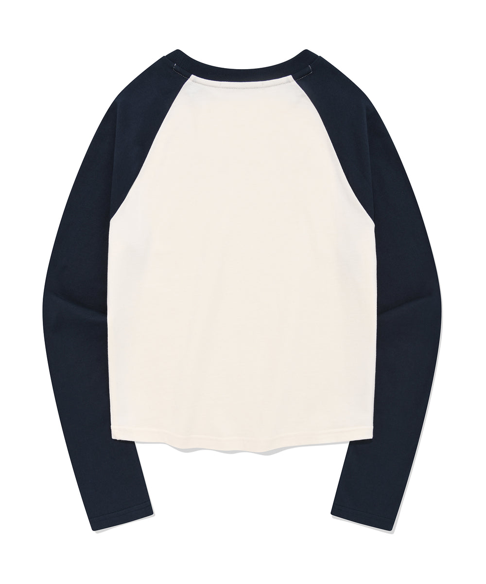 ★FALLETT★FLOWER LOGO RAGLAN LONG SLEEVE FALLETT Flower Logo Raglan Long Sleeve Navy – NOTAG GLOBAL
