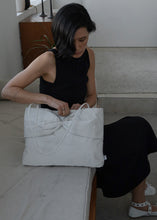 Load image into Gallery viewer, KWANI My Dear Bow Bow Tote Bag Sleek Dove
