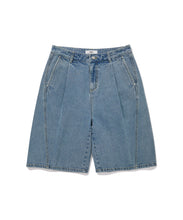 Load image into Gallery viewer, FALLETT Bermuda Denim Shorts Blue