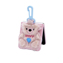 Load image into Gallery viewer, SECOND UNIQUE NAME Sun Case Patch Fur Bear Light Pink (Z FLIP)