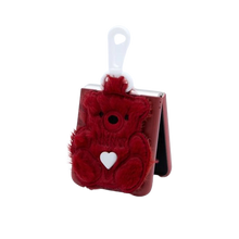 Load image into Gallery viewer, SECOND UNIQUE NAME Sun Case Patch Fur Bear Redvelvet (Z FLIP)