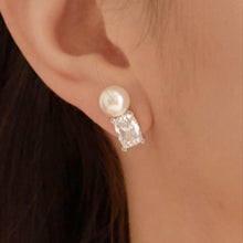 Load image into Gallery viewer, [DK SHOP] Victoria Cushion &amp; Pearl Earrings
