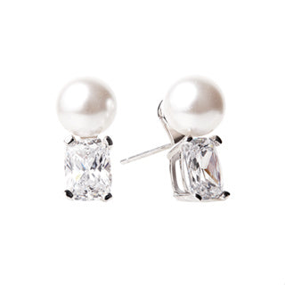 [DK SHOP] Victoria Cushion & Pearl Earrings