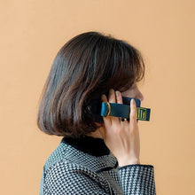 Load image into Gallery viewer, SECOND UNIQUE NAME Sun Leather Case Green Navy