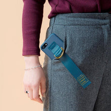 Load image into Gallery viewer, SECOND UNIQUE NAME Sun Leather Case Green Navy