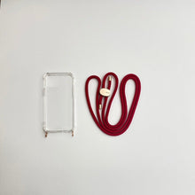 Load image into Gallery viewer, ARNO iPhone Case with Rope Strap Crimson Red
