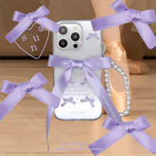 Load image into Gallery viewer, SECOND UNIQUE NAME Ballet Ribbon Clear Case Purple