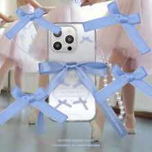 Load image into Gallery viewer, SECOND UNIQUE NAME Ballet Ribbon Clear Case Blue