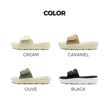Load image into Gallery viewer, AKIII CLASSIC Dual Cushioning Slide Sandals Caramel