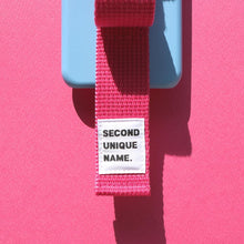 Load image into Gallery viewer, SECOND UNIQUE NAME Sun Case Ribbon Light Blue Deep Pink