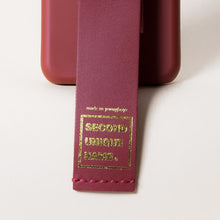 Load image into Gallery viewer, SECOND UNIQUE NAME Sun Leather Case Burgundy