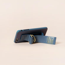 Load image into Gallery viewer, SECOND UNIQUE NAME Sun Leather Case Green Navy