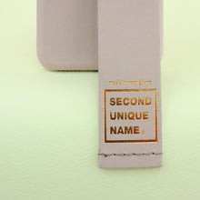 Load image into Gallery viewer, SECOND UNIQUE NAME Leather Card Case Natural Ivory