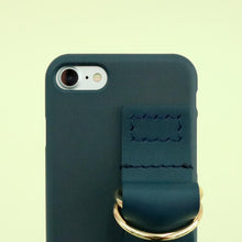 Load image into Gallery viewer, SECOND UNIQUE NAME Leather Card Case Green Navy