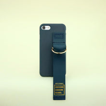 Load image into Gallery viewer, SECOND UNIQUE NAME Leather Card Case Green Navy