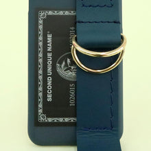Load image into Gallery viewer, SECOND UNIQUE NAME Leather Card Case Green Navy