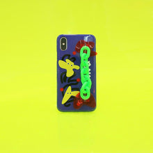 Load image into Gallery viewer, SECOND UNIQUE NAME Sun Case Neon Chain Blue