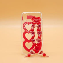 Load image into Gallery viewer, SECOND UNIQUE NAME Sun Case Heart Bubble Red
