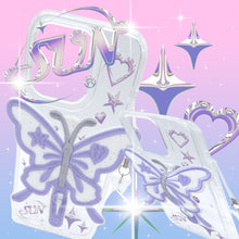 Load image into Gallery viewer, SECOND UNIQUE NAME Clear Patch Butterfly Purple