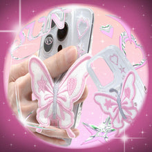 Load image into Gallery viewer, SECOND UNIQUE NAME Clear Patch Butterfly Pink