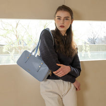 Load image into Gallery viewer, LOEKA Cube Tote Bag Sky Blue