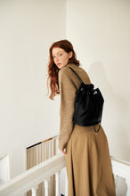 Load image into Gallery viewer, MARHEN.J Leanna Drawstring Backpack Black