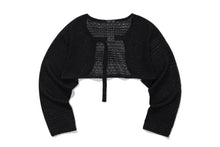Load image into Gallery viewer, TARGETTO Crochet Bolero Cardigan Black
