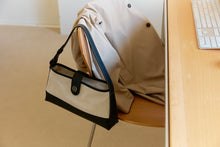 Load image into Gallery viewer, DEPOUND Town Bag Hobo Herringbone Ivory