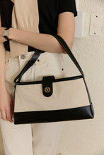 Load image into Gallery viewer, DEPOUND Town Bag Hobo Herringbone Ivory