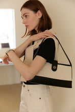 Load image into Gallery viewer, DEPOUND Town Bag Hobo Herringbone Ivory