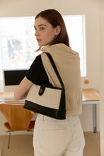 Load image into Gallery viewer, DEPOUND Town Bag Hobo Herringbone Ivory
