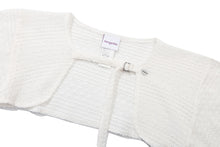 Load image into Gallery viewer, TARGETTO Crochet Bolero Cardigan White