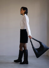 Load image into Gallery viewer, KWANI Textured Hobo Bag Black