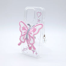 Load image into Gallery viewer, SECOND UNIQUE NAME Clear Patch Butterfly Pink