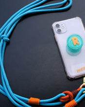 Load image into Gallery viewer, MCRN Finger Tab+Phone Shoulder Strap Long Sky Blue Set