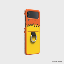 Load image into Gallery viewer, SLBS Eco Friends Bart Simpsons Phone Case with ring for Galaxy Z Flip4
