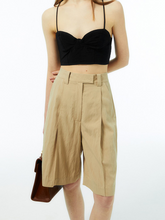 Load image into Gallery viewer, EMKM Bermuda Pants Camel