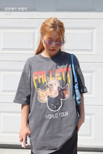 Load image into Gallery viewer, FALLETT Nero Band Short Sleeve Charcoal